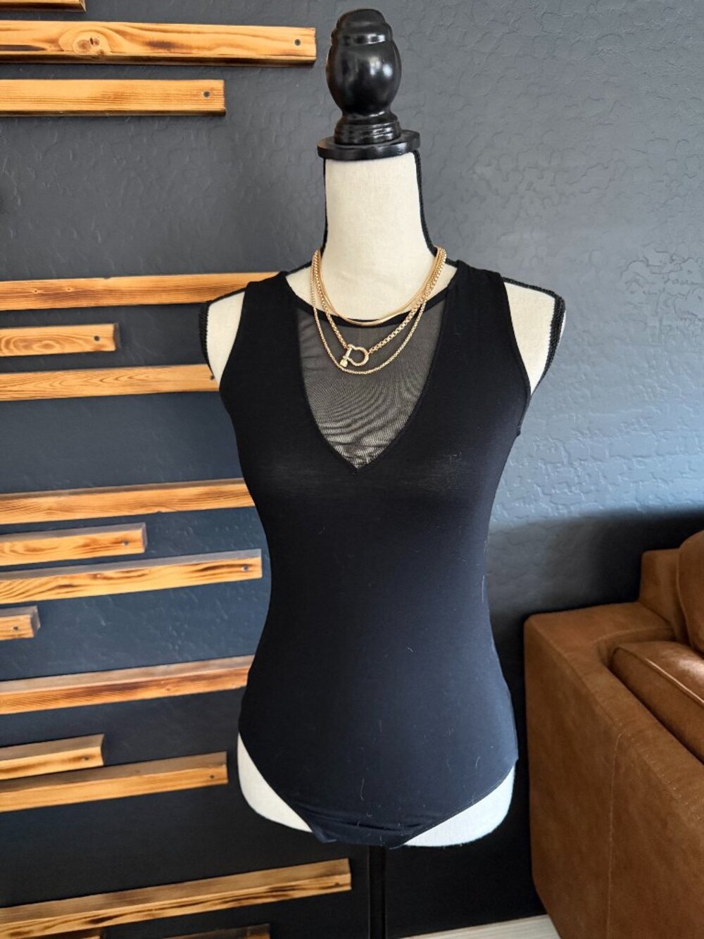 Sheer Front Bodysuit